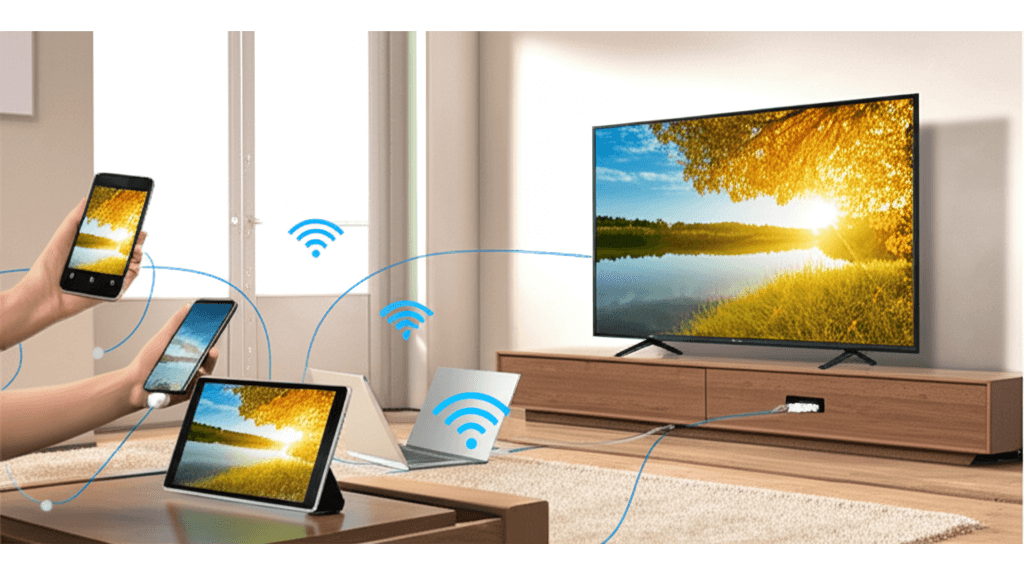 平板電腦與筆電投影Panasonic電視_3種無線投影法與HDMI連線教學